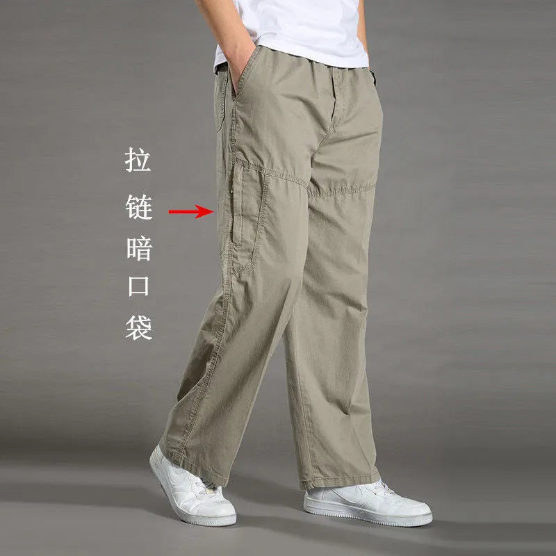 Men's Cargo Pants Summer Spring Cotton Work