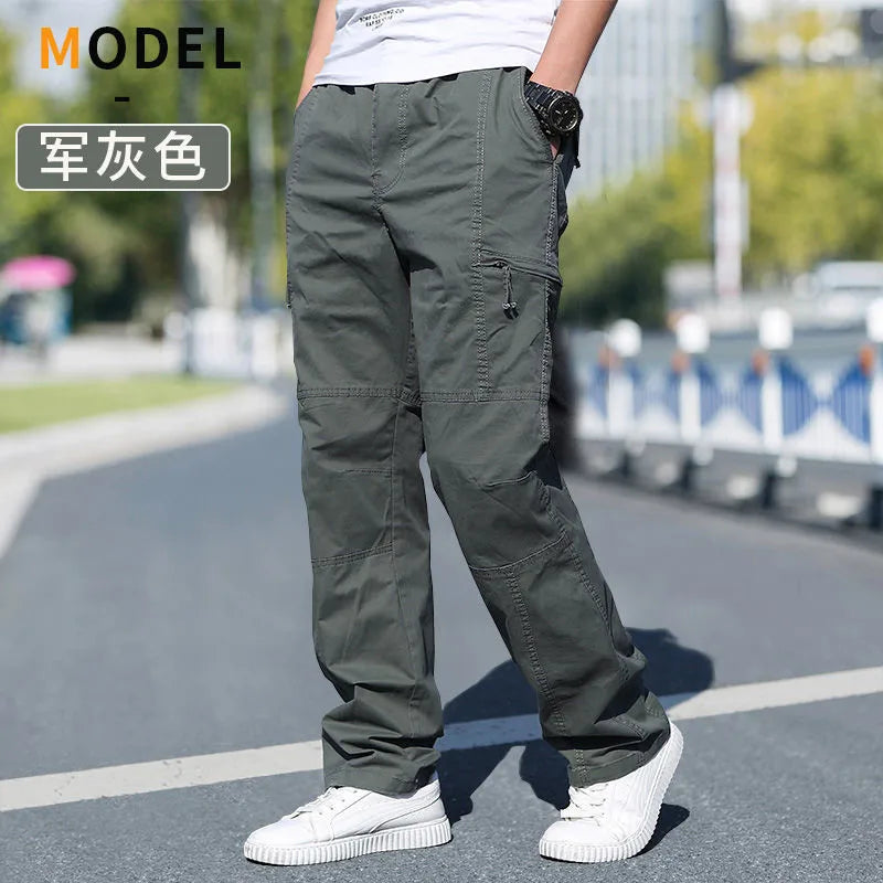 Men's Cargo Pants Summer Spring Cotton Work