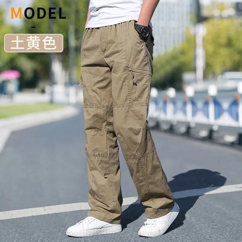 Men's Cargo Pants Summer Spring Cotton Work