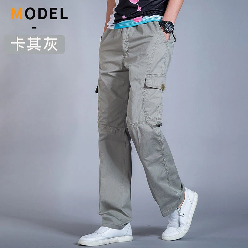 Men's Cargo Pants Summer Spring Cotton Work