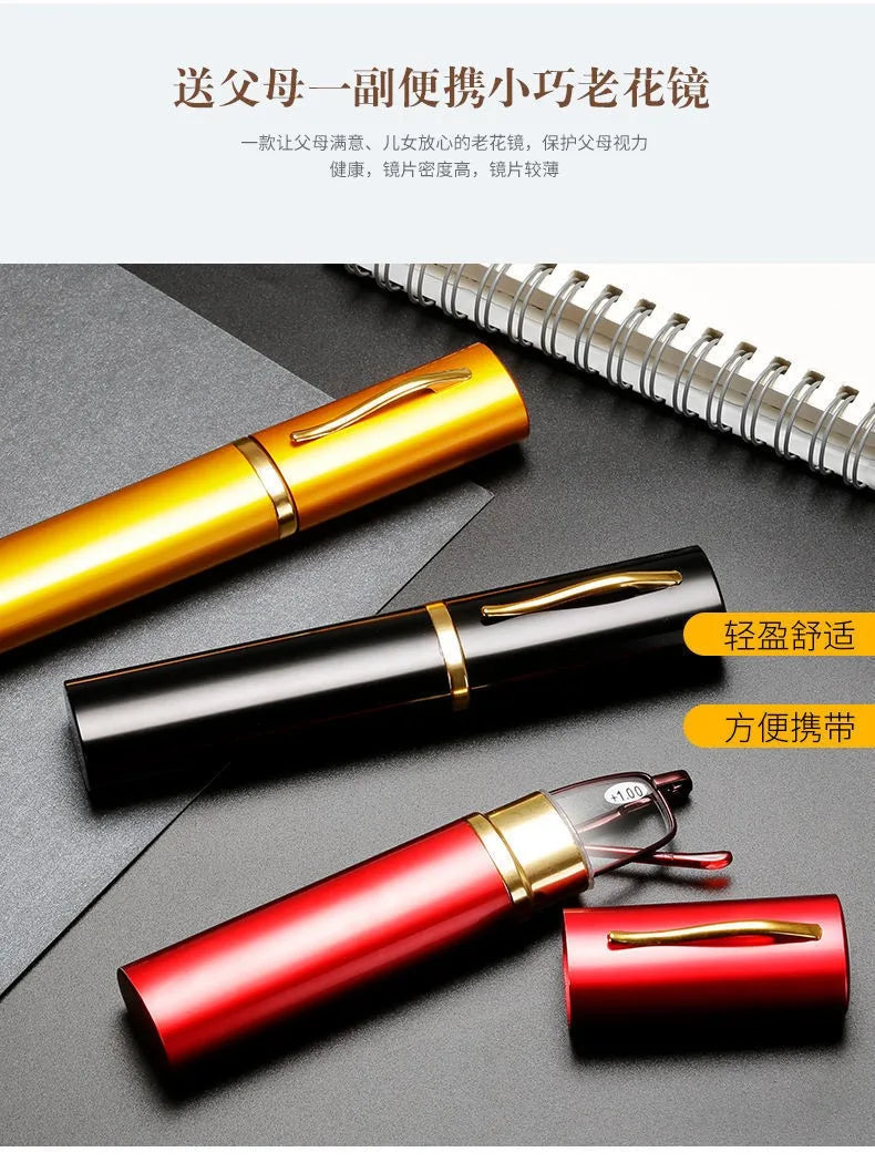 Reading Glasses Women Men Ultralight Portable Mini Hyperopia Glasses