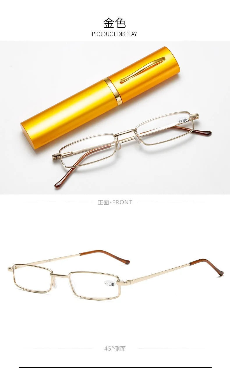 Reading Glasses Women Men Ultralight Portable Mini Hyperopia Glasses