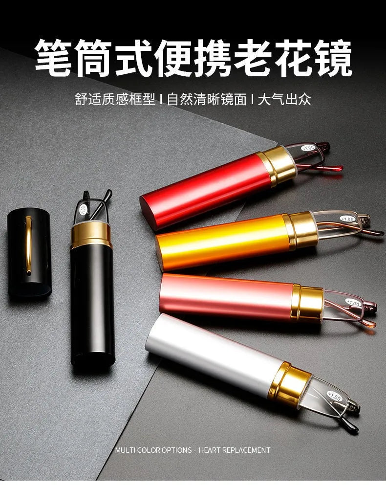 Reading Glasses Women Men Ultralight Portable Mini Hyperopia Glasses