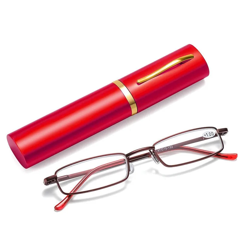 Reading Glasses Women Men Ultralight Portable Mini Hyperopia Glasses