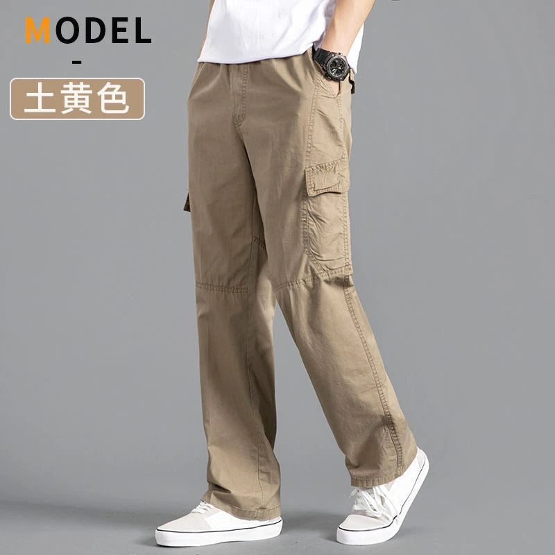 Men's Cargo Pants Summer Spring Cotton Work
