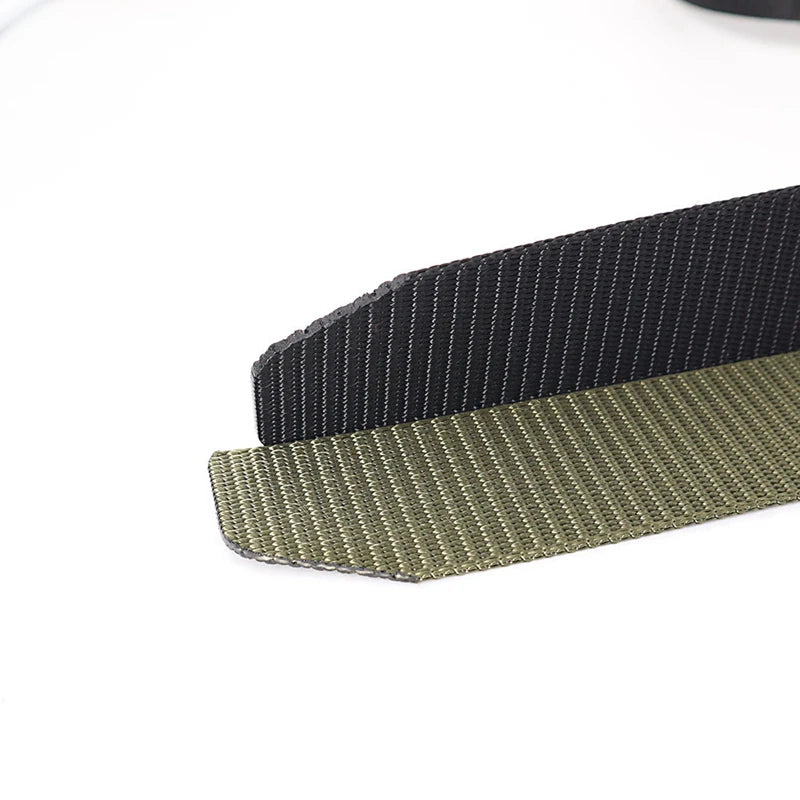 Tactical Waist Belt Unisex Lightweight Weave Fabric with Plastic Buckle for Airport Security