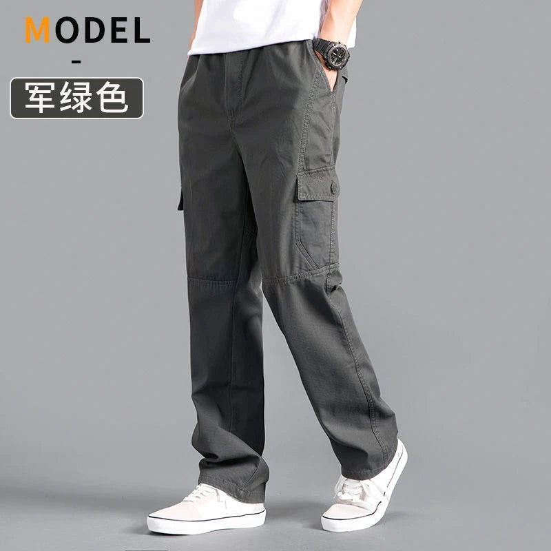 Men's Cargo Pants Summer Spring Cotton Work