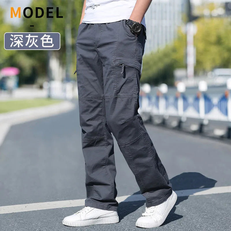 Men's Cargo Pants Summer Spring Cotton Work