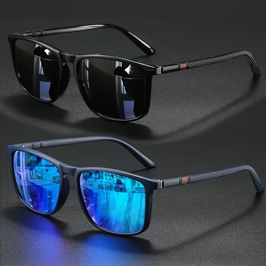 Luxury Square Vintage Cycling Sunglasses Men Women Fashion Travel Driving Fishing