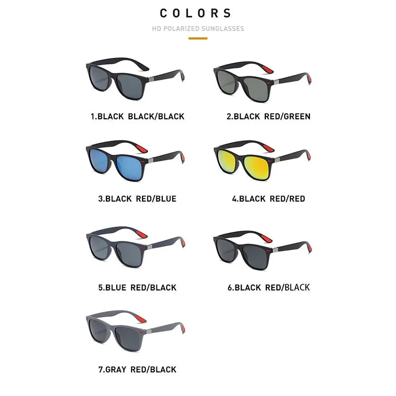 Night Vission Glasses PC Frame Polarized Men Outdoor Sport Sun Glasses