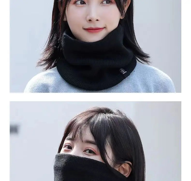Knitted Neck Warmer Sports Scarf Fashion Soft Women Men Face Cover Winter