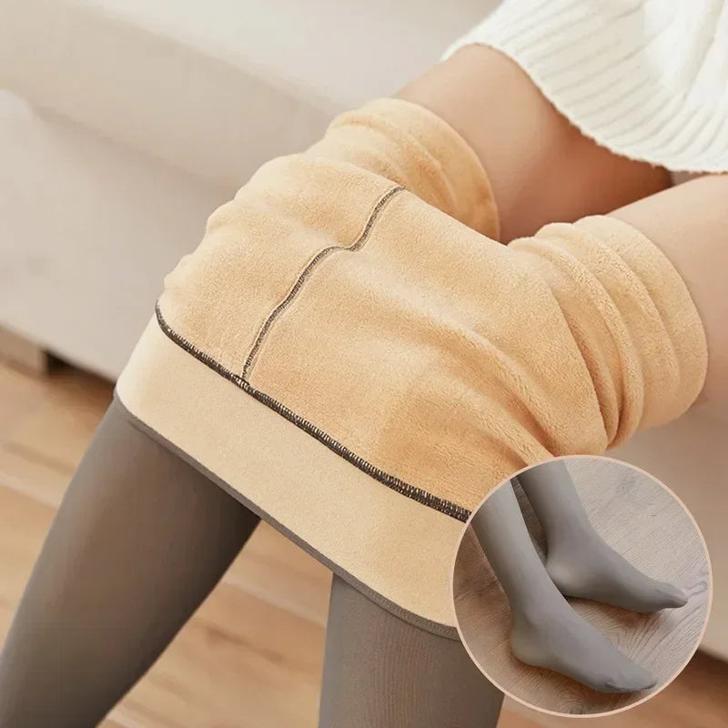 Tights with Insulation Warm Tights for Winter Leg Warmers Thermo Pantyhose