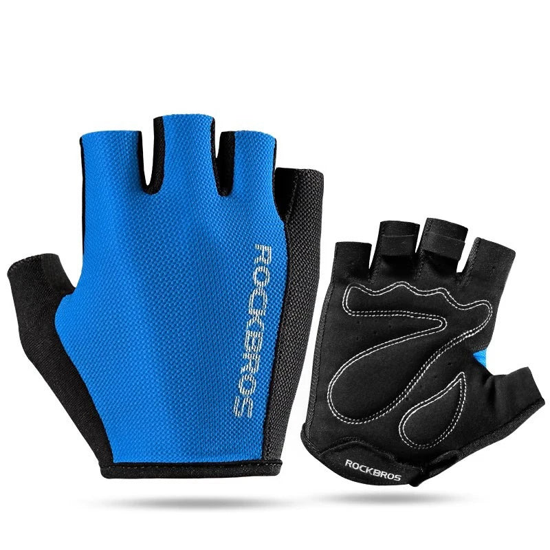 Bike Gloves Half Finger Summer Breathable Anti-slip SBR pAD Shockproof MTB Road
