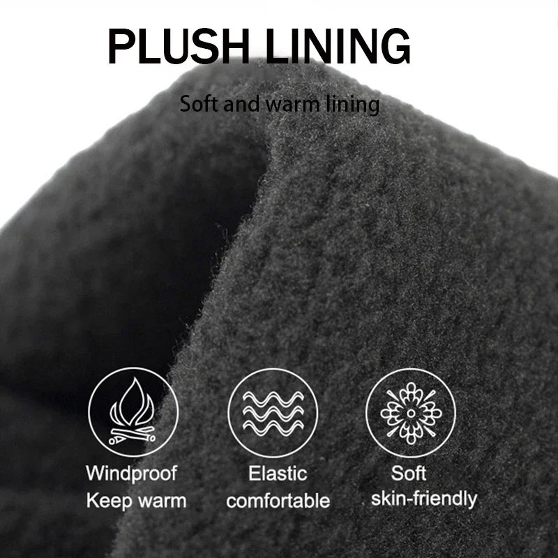 Winter Warm Gloves Touch Screen Windproof Cold-proof Cycling Gloves