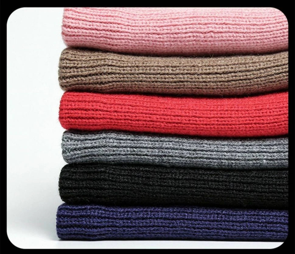 Knitted Neck Warmer Sports Scarf Fashion Soft Women Men Face Cover Winter