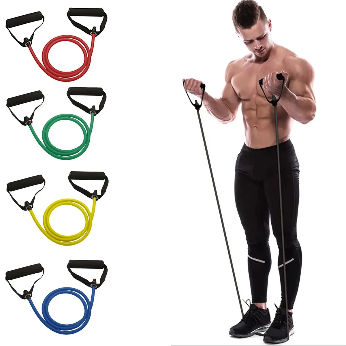 Resistant Bands With Handels Exercise Bands With Handles For Men