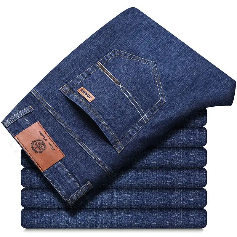 2026 New Business Men's Jeans Casual Straight Stretch Fashion