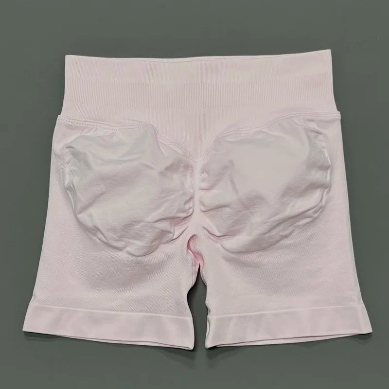 Women Yoga Shorts Seamless Low Waist Scrunch Bum Gym Leggings Workout Stretch