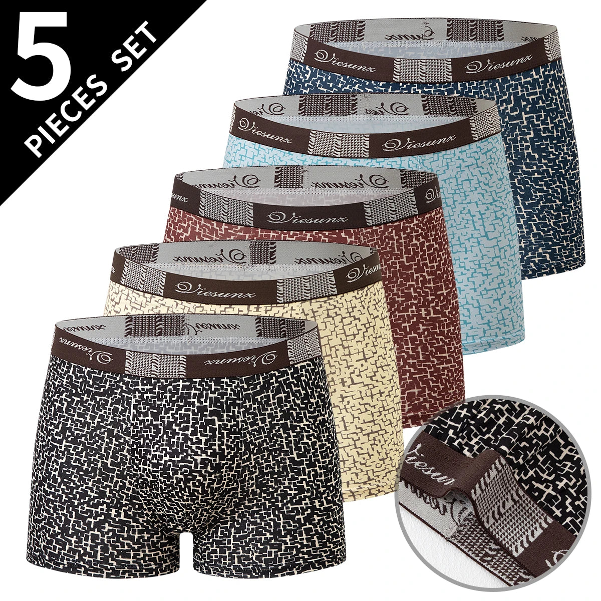 European and American Size Waist Plus Size Underwear Sexy Swimming Trunk