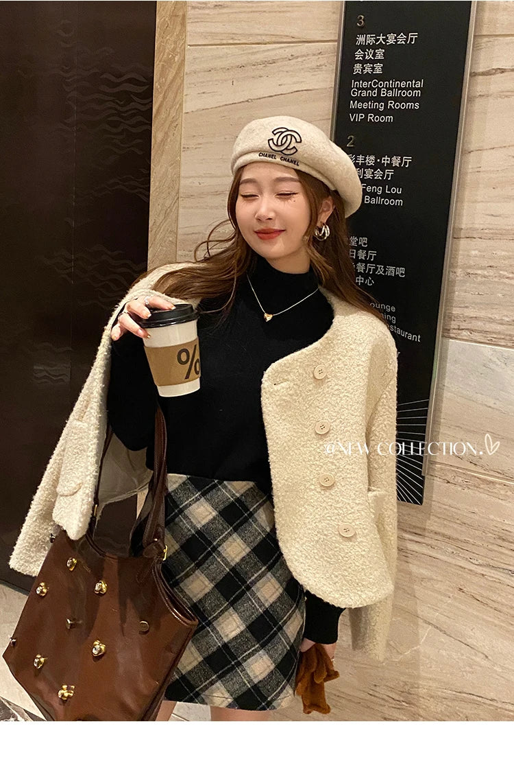 Women's Turtleneck Sweater Winter 2026 Retro with Velvet