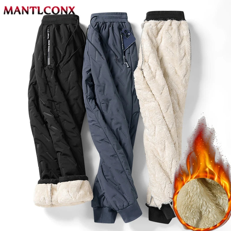 Thicken Warm Winter Pants for Men Sweatpants Casual