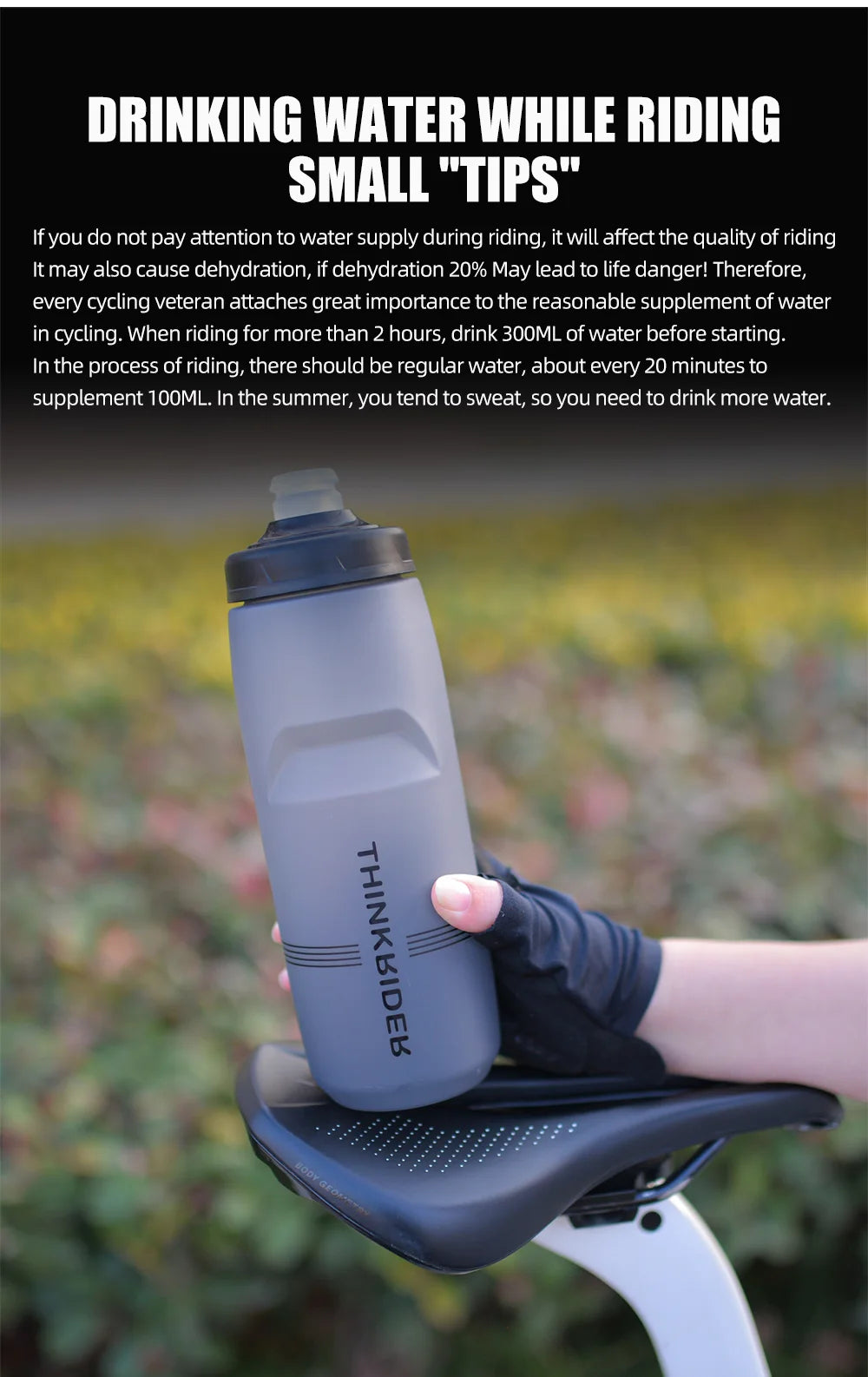 ThinkRider Bycicle Bottle MTB Road Bike Water