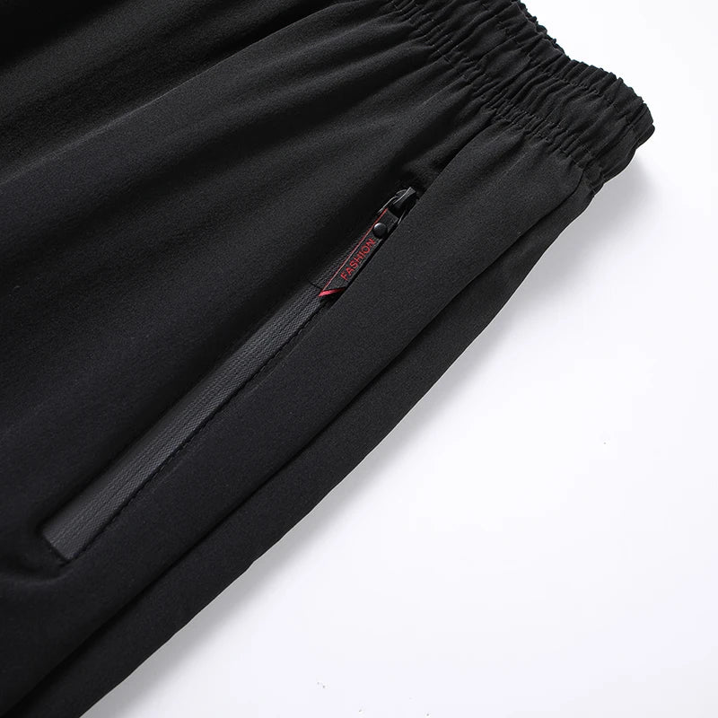 Casual pants men's versatile flat leg cropped pants straight leg pants