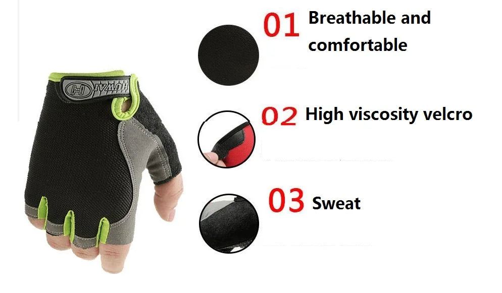Gym Gloves Fitness Training Fingerless Men Women Bodybuilding Exercise Sports Gloves for