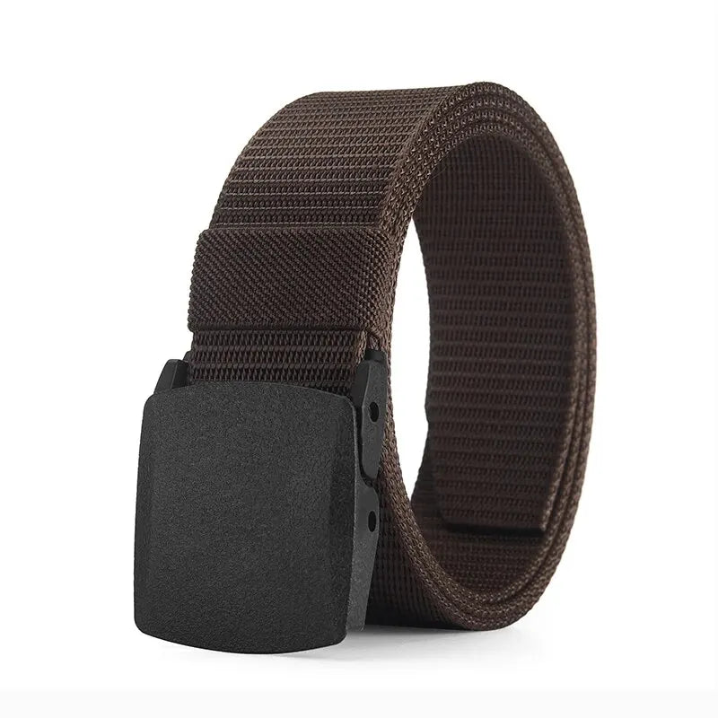 Men's Belt Outdoor Casual Canvas Belt Metal Free Training Nylon Tactical Belt