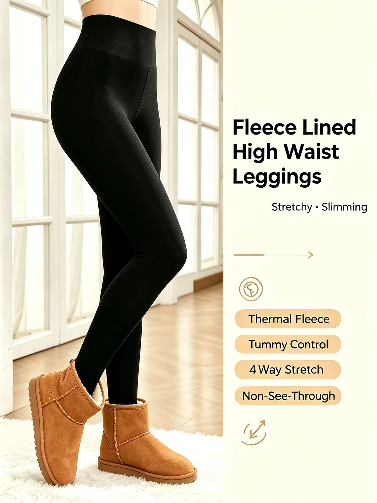 Winter Warm Fleece Women Leggings Velvet Thicken High Waist Tights