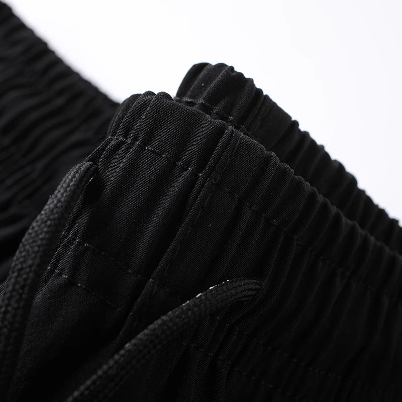 Casual pants men's versatile flat leg cropped pants straight leg pants