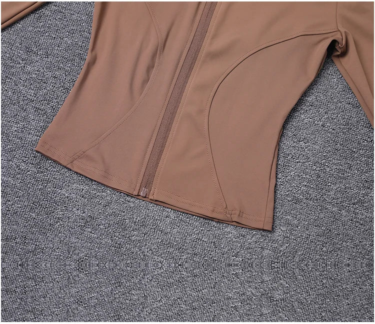 Women Sport Jacket Long Sleeve Shirt Workout Coat Gym