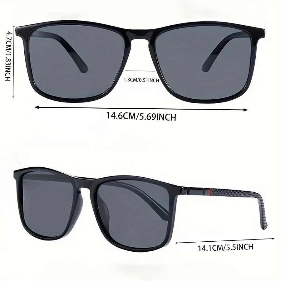 Luxury Square Vintage Cycling Sunglasses Men Women Fashion Travel Driving Fishing