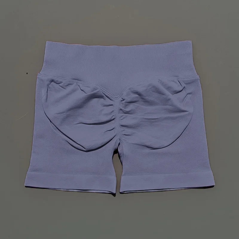 Women Yoga Shorts Seamless Low Waist Scrunch Bum Gym Leggings Workout Stretch