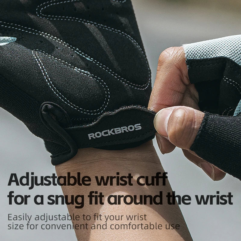 Bike Gloves Half Finger Summer Breathable Anti-slip SBR pAD Shockproof MTB Road
