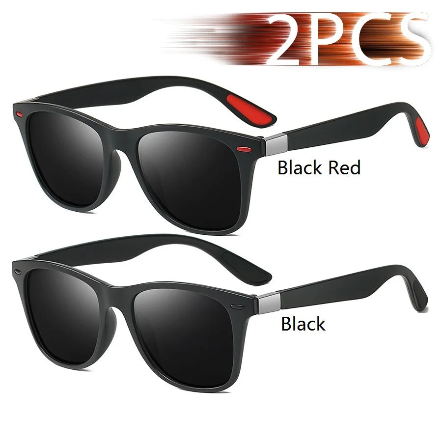 Fashion Vintage Square Unisex Driving Fishing Sunglasses Men Women