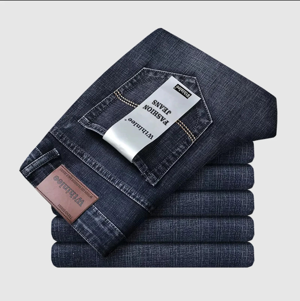 2026 New Business Men's Jeans Casual Straight Stretch Fashion