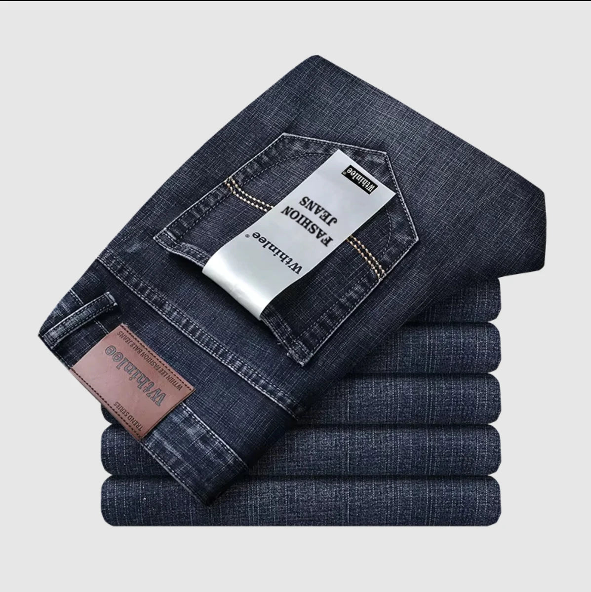 2026 New Business Men's Jeans Casual Straight Stretch Fashion