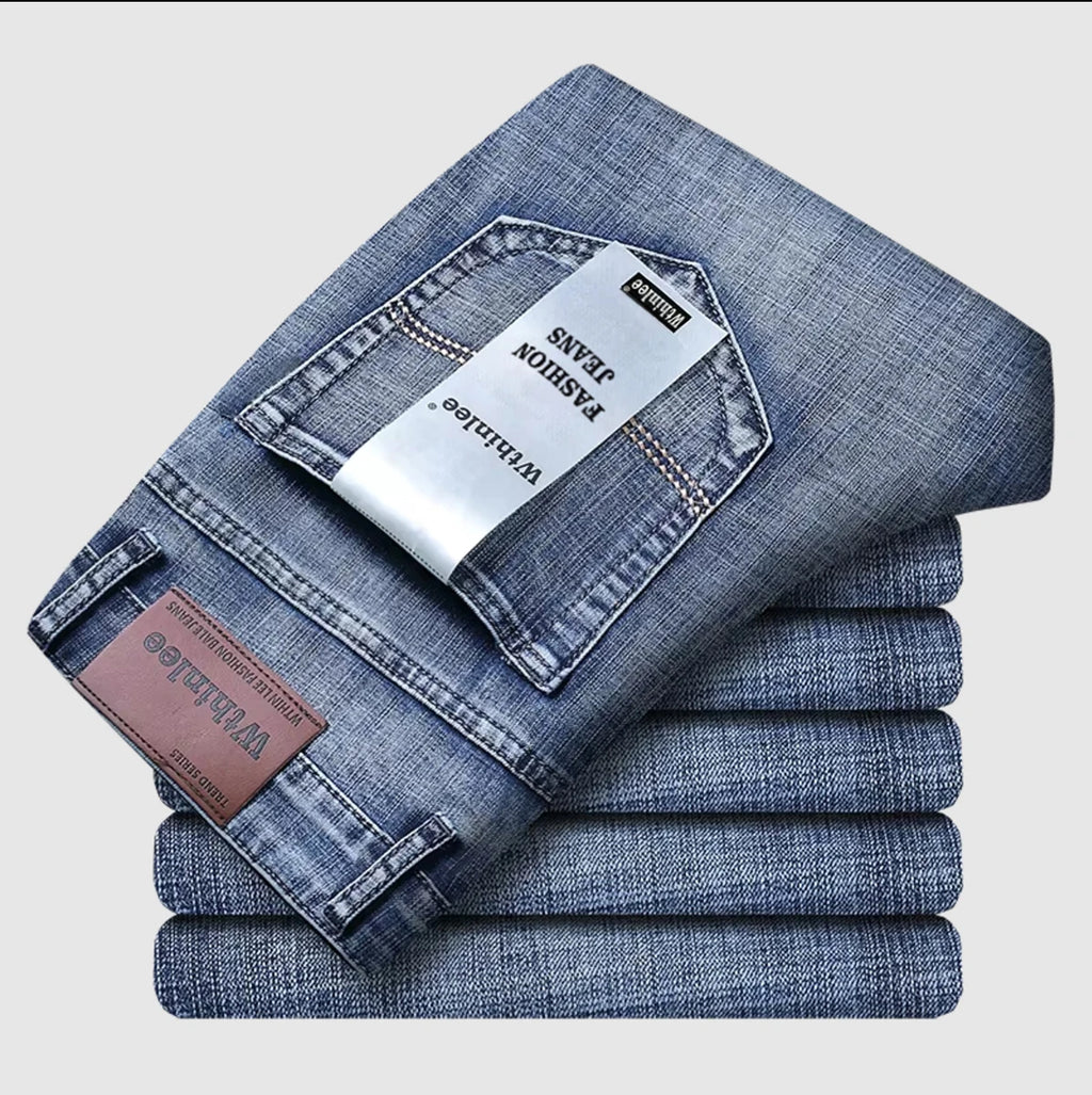 2026 New Business Men's Jeans Casual Straight Stretch Fashion