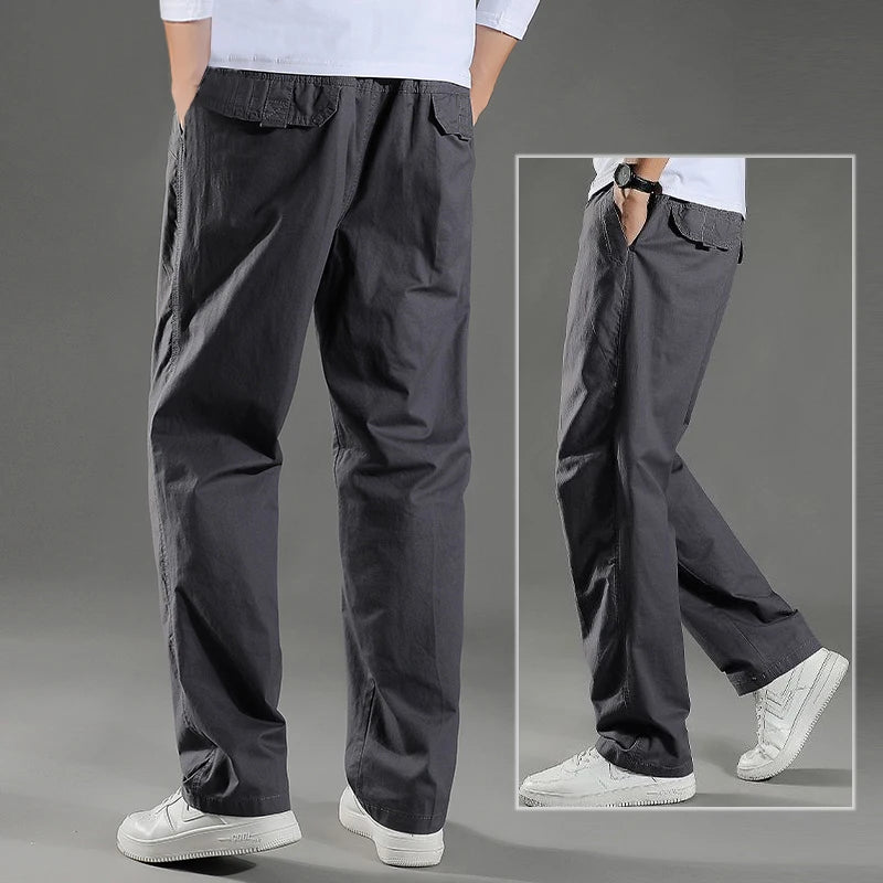 Men's Cargo Pants Summer Spring Cotton Work