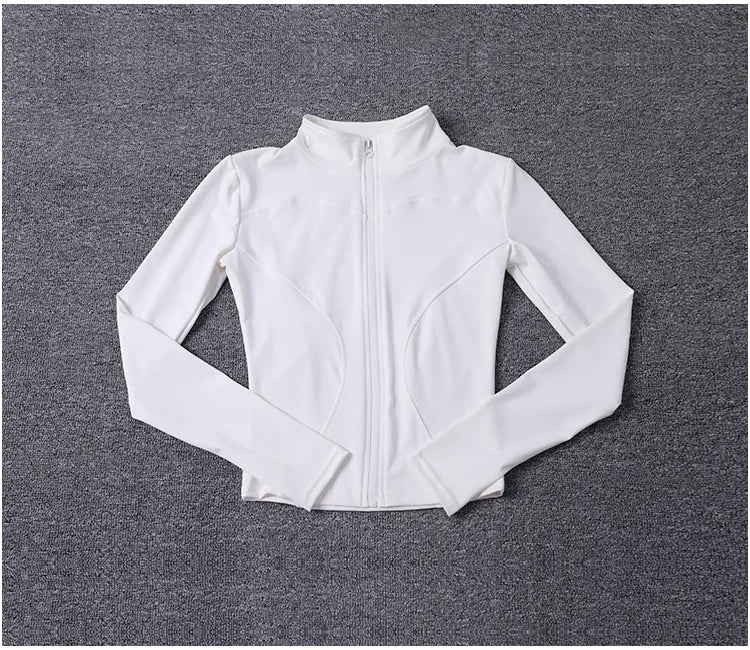 Women Sport Jacket Long Sleeve Shirt Workout Coat Gym