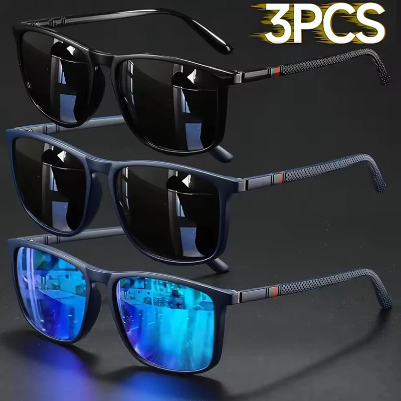 Luxury Square Vintage Cycling Sunglasses Men Women Fashion Travel Driving Fishing