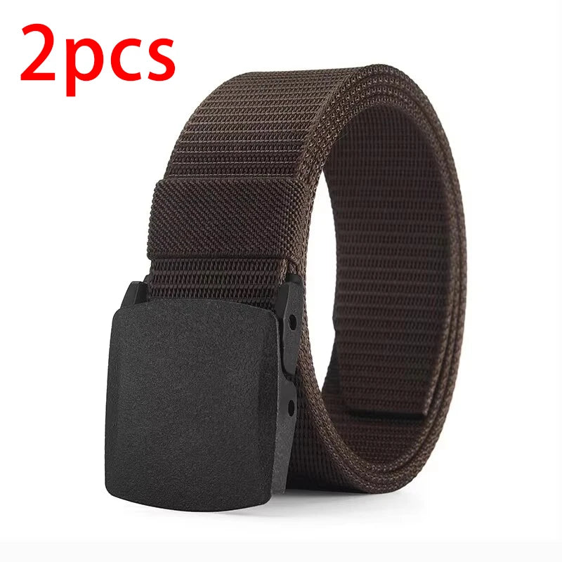 Men's Belt Outdoor Casual Canvas Belt Metal Free Training Nylon Tactical Belt