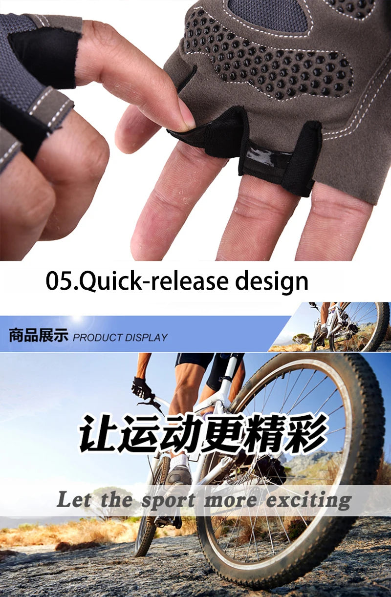 Gym Gloves Fitness Training Fingerless Men Women Bodybuilding Exercise Sports Gloves for
