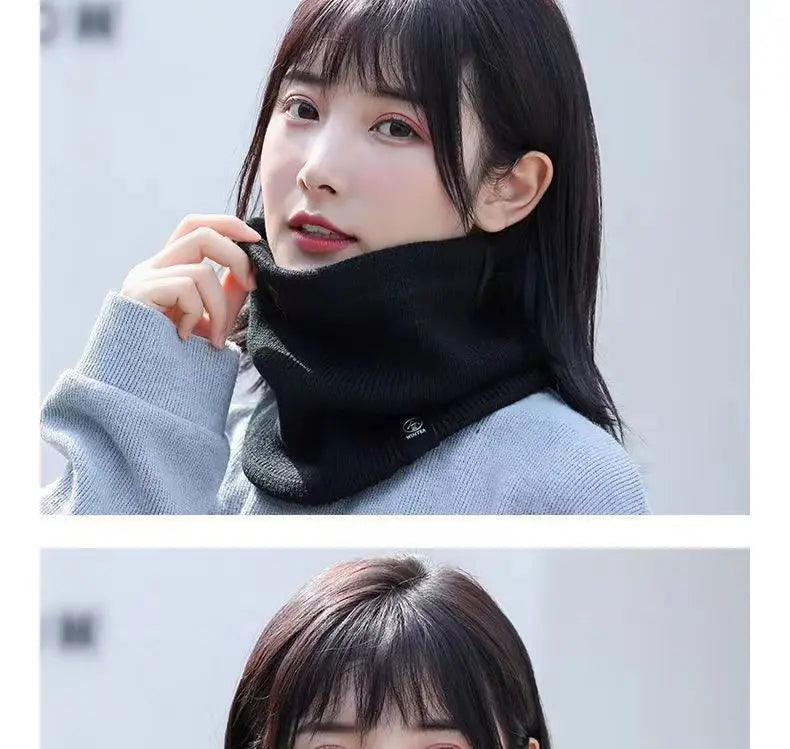 Knitted Neck Warmer Sports Scarf Fashion Soft Women Men Face Cover Winter