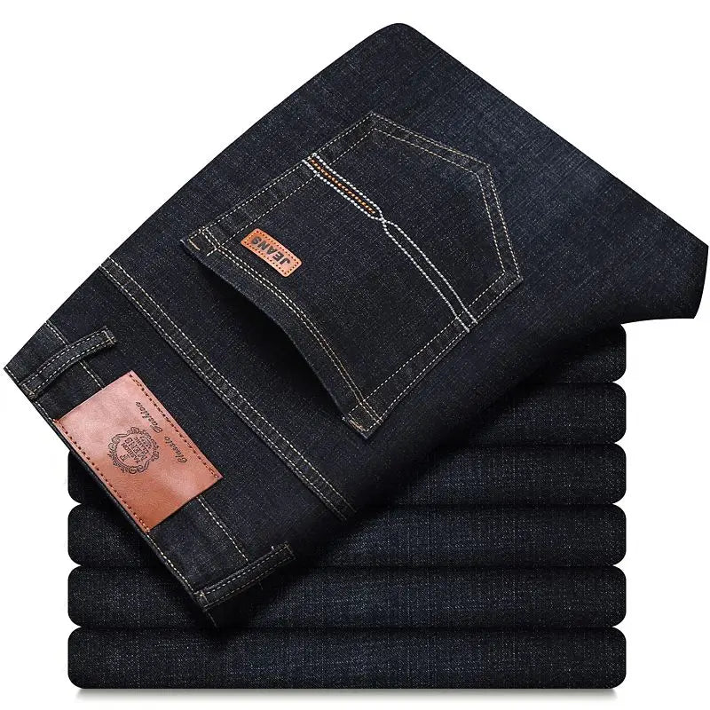 2026 New Business Men's Jeans Casual Straight Stretch Fashion