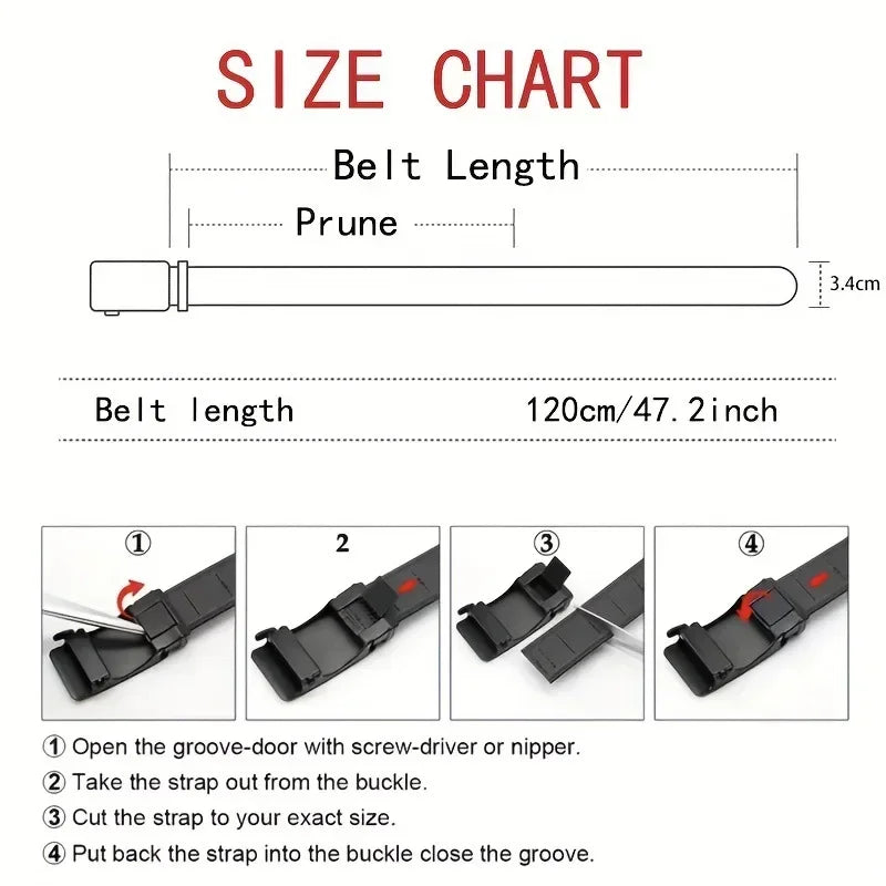New Automatic Nuckle Belt Canvas Tactical Workwear