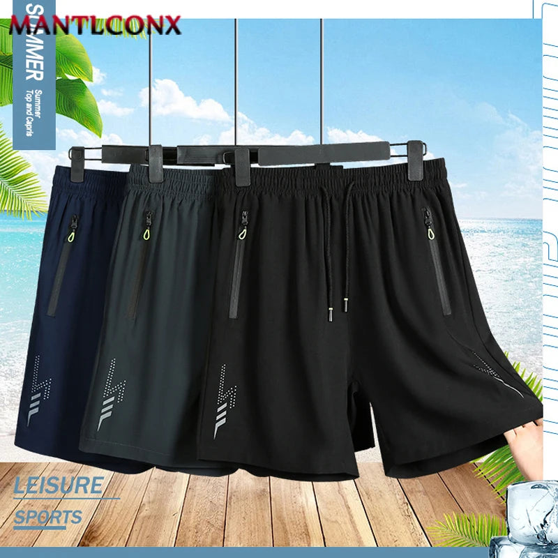 Summer Breathable Shorts Men Quick Dry Shorts Gym Fitness