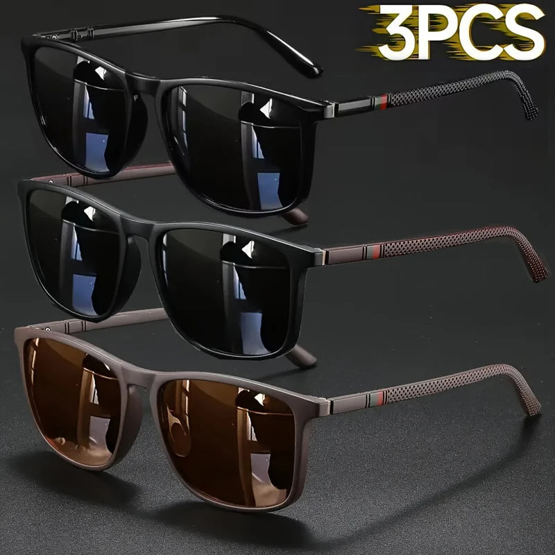 Luxury Square Vintage Cycling Sunglasses Men Women Fashion Travel Driving Fishing