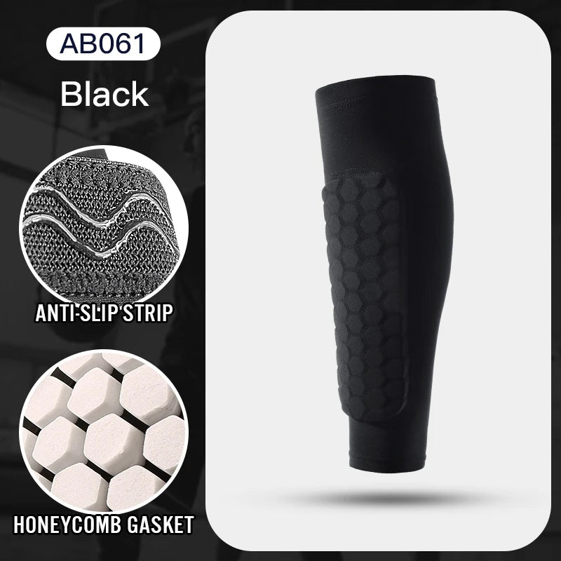 Football Shin Guard Socks Sleeves With Foam Calf Compression Sleeve